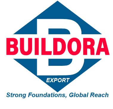 Buildora Export logo: Strong Foundations, Global Reach